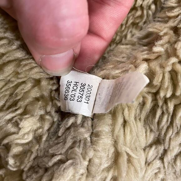 GAP 2003 Sherpa faux shearling lining denim jacket women's medium - Picture 6 of 8